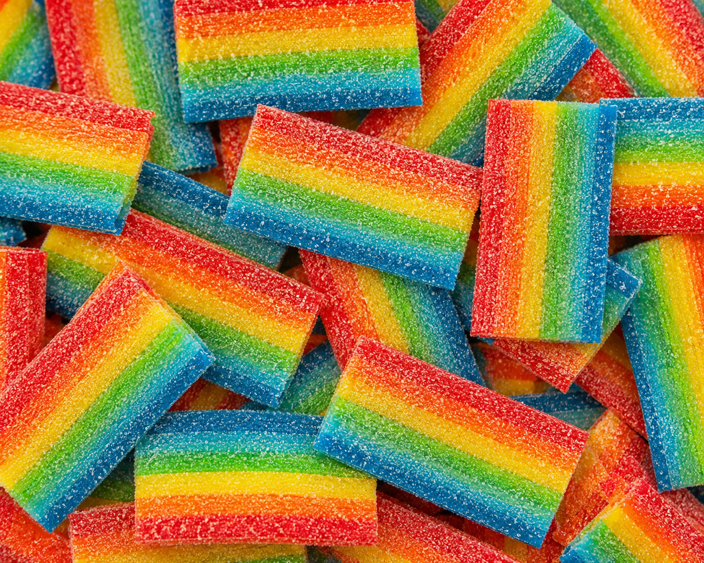 Rainbow Sour Candy Belts