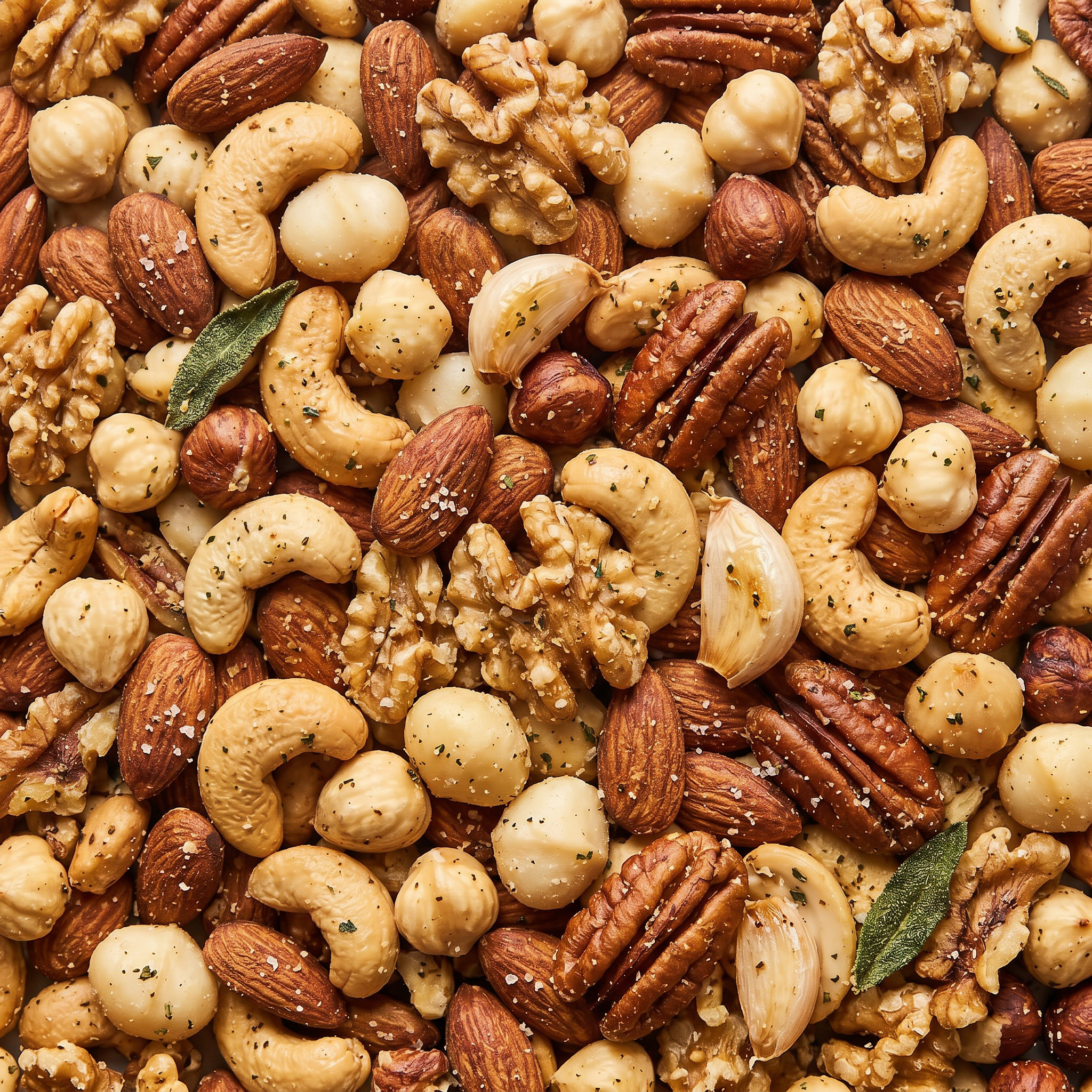 Garlic  Mixed Nuts